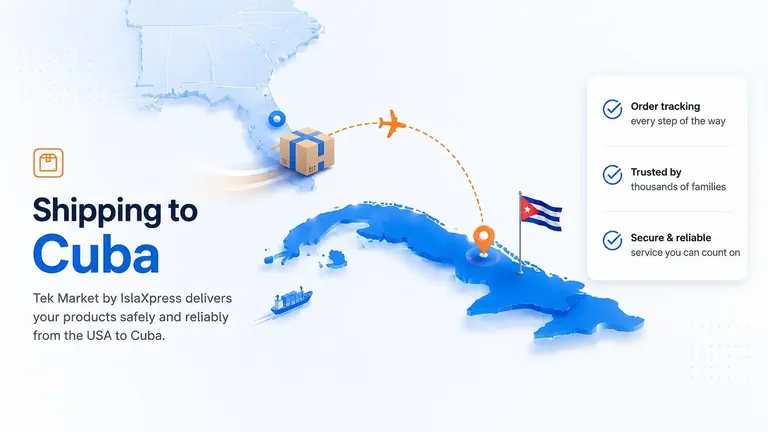 Shipping route to Cuba