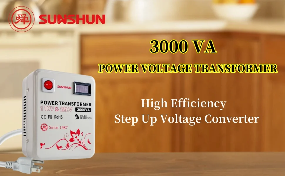 3000W step up voltage 110v to 220v converter transformer