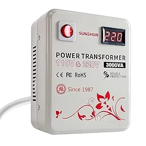 3000 watts power transformer step up 110v to 220v voltage converter with lcd display