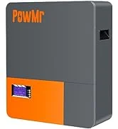 Temank 48V Lithium Battery 100Ah, Wall Mounted LiFePO4 Solar Battery Built-in 100A BMS, Max. 4800...