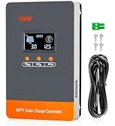 100A MPPT Solar Charge Controller 12V/24V/48V Auto, MPPT Solar Controller 100 Amp w/ LCD Display,...
