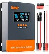 PowMr 60A MPPT Solar Charge Controller 12V 24V 36V 48V Auto, Solar Charge Regulator 60amp w/Large...