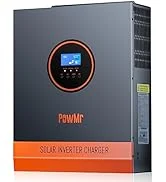 5000 Watt Solar Inverter Pure Sine Wave 48V 110V, Off-Grid 5KW Power Inverter Built in 80A MPPT C...