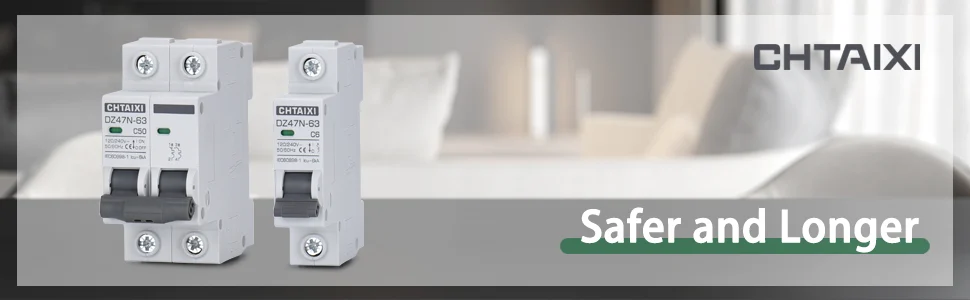 AC circuit breaker Din rail Solar AC disconnect switch 110V 220V MCB disyuntor 2p 1p A+ Ban