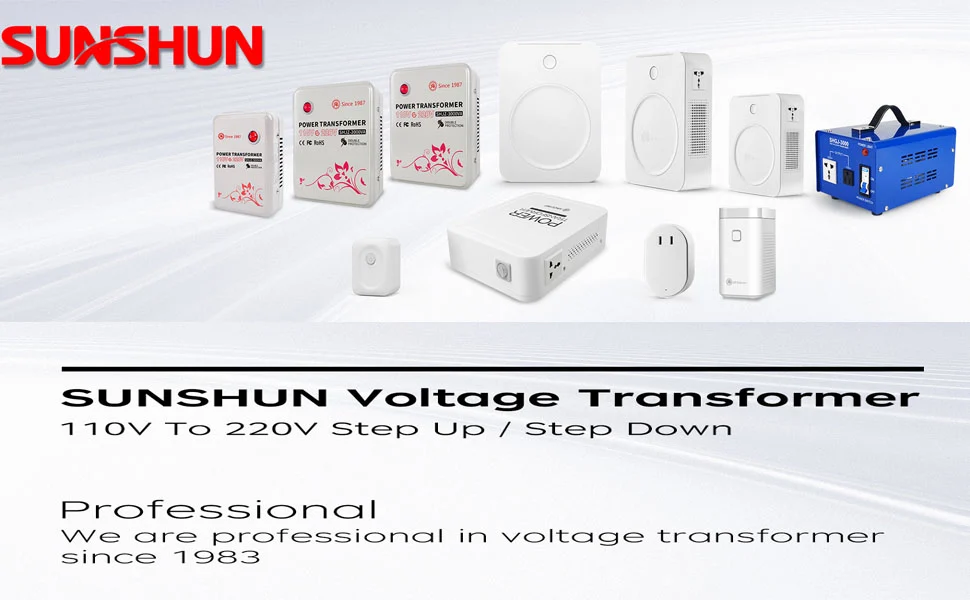 SUNSHUN VOLTAGE TRANSFORMER BRAND BANNER